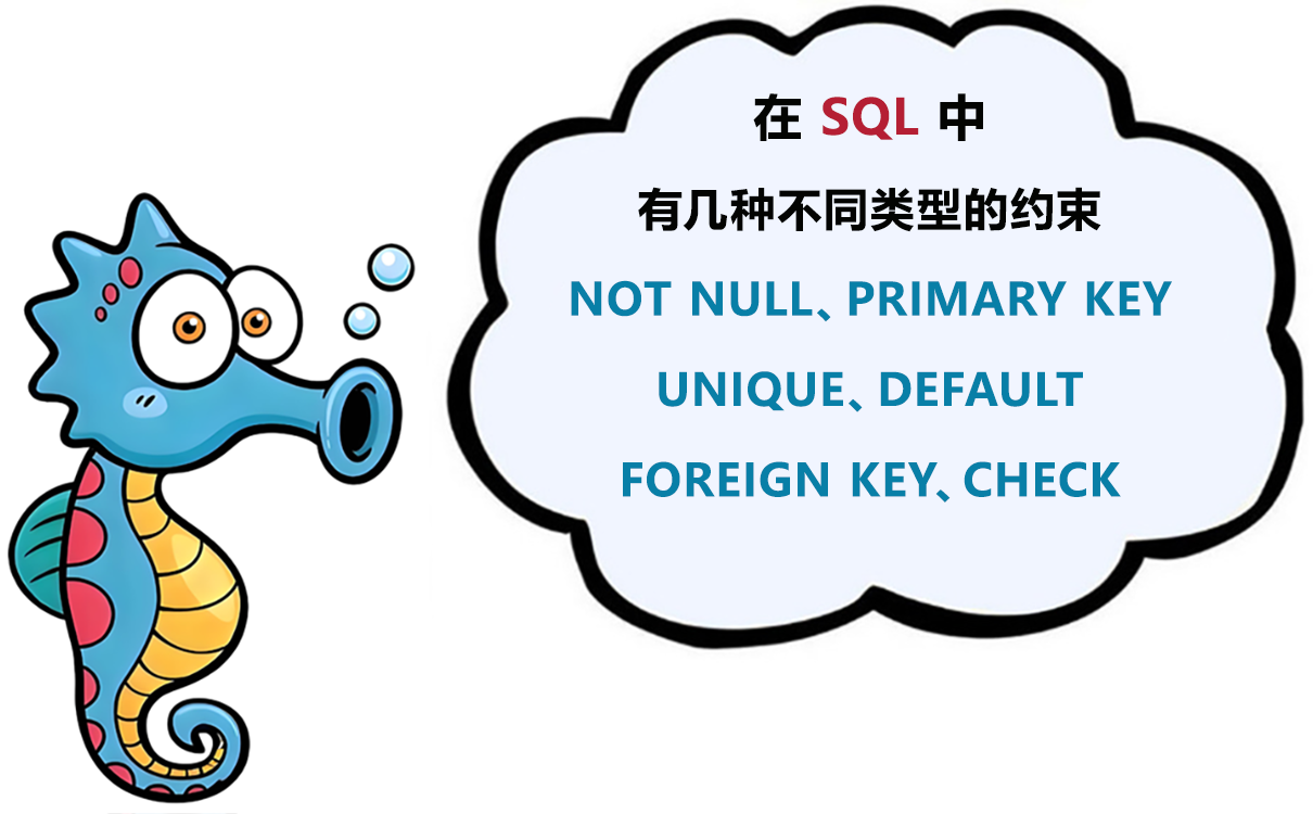 SQL 中几种不同类型的约束